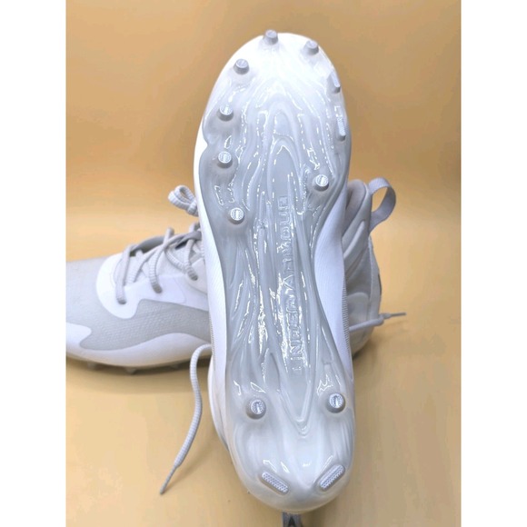 Under Amour Command MC Mid Lacrosse‎ Cleats Men\'s Size 13 3025639-100 White